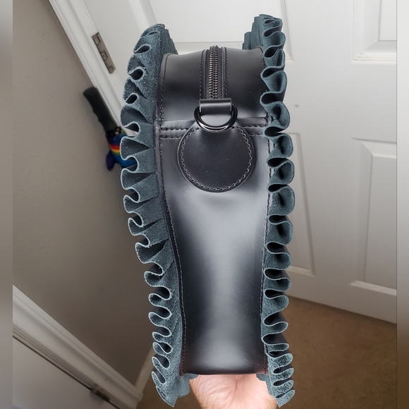 Rare Dr. Martens Heart Shaped Ruffle Leather bag - Picture 8 of 11